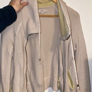 Beige zipper sweater